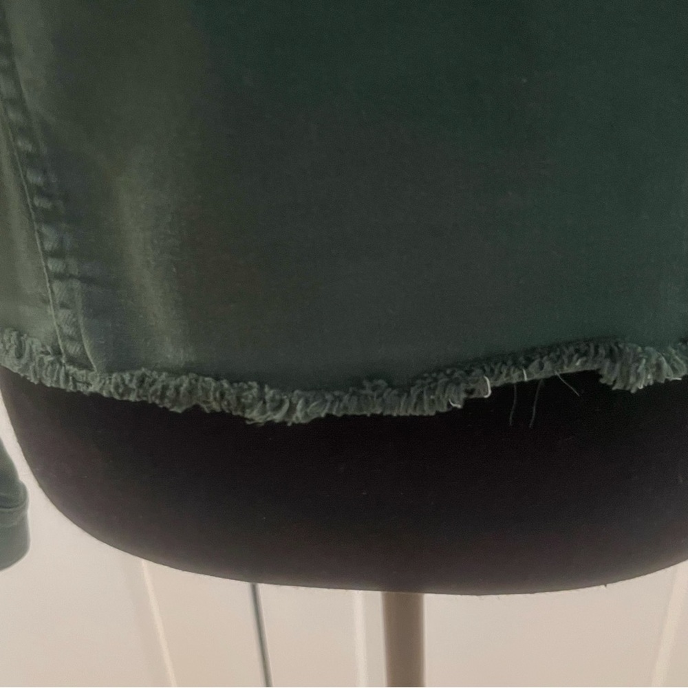 Kut from the Kloth Olive Green Button-Front Jean Jacket - Picture 4 of 10